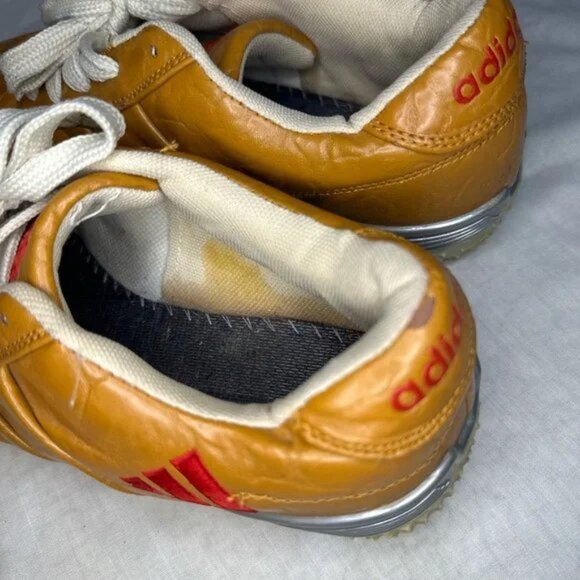 Adidas Gold Golf Shoes Size 8 - Picture 3 of 6